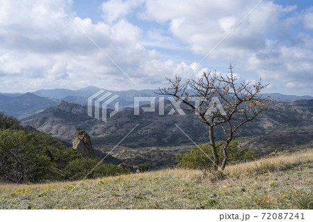 Karadag nature reserve in the Republic of Crimea, Russia. October 6, 2020 Karadag nature reserve in the Republic of Crimea, Russia. October 6, 2020 72087241