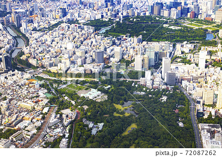 東京上空からの風景 72087262