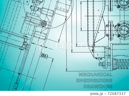 Engineering backgrounds. Mechanical engineering drawings 72087337