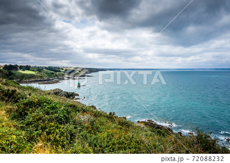 Lighthouse and coast landscape in Brittany, France 72088232