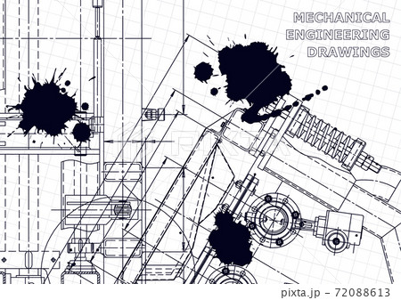 Computer aided design systems. Technical illustrations, backgrounds. Mechanical engineering drawing Computer aided design systems. Technical illustrations, backgrounds. Mechanical engineering drawing 72088613