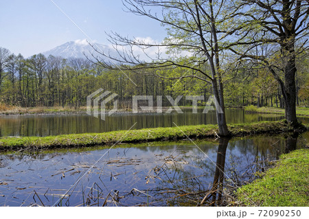 水辺の里山風景 72090250