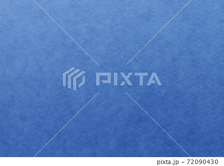 和紙_青海波8_青 72090430