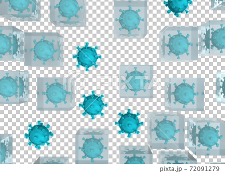 Coronavirus suppression image CG (no shadow) 72091279