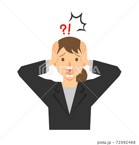 失敗するスーツ姿の女性 72092468