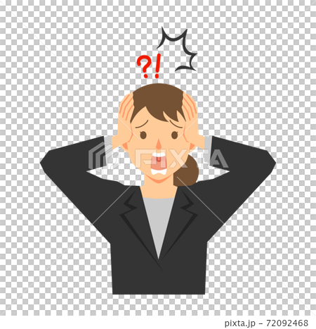 失敗するスーツ姿の女性 72092468