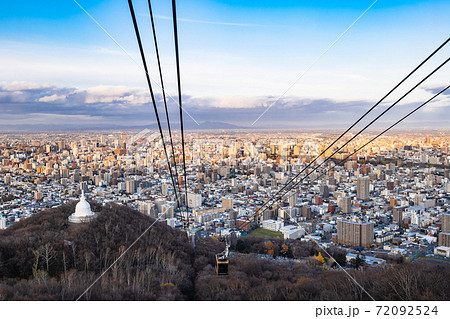 札幌 藻岩山から眺める夕景 札幌 藻岩山から眺める夕景 72092524