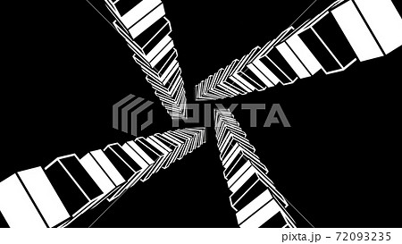 白黒の正方形によるアブストラクト、シンプルなパーティクル [別Verあり] 72093235