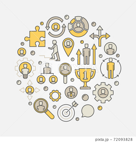 Career colorful illustration 72093828
