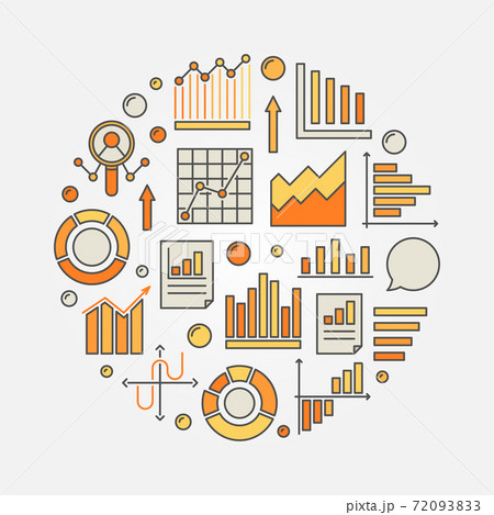 Analysis colorful illustration 72093833