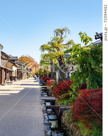 風情豊かな秋の海野宿の景色 風情豊かな秋の海野宿の景色 72094482