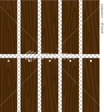 Vertical square plate with wood grain pattern, hanging tag 72094665