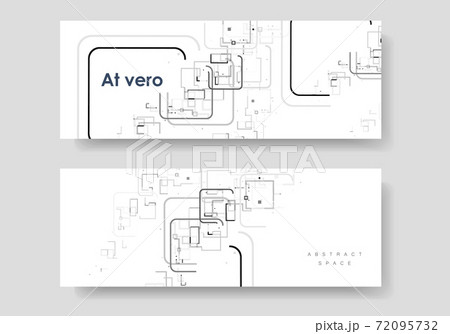 Modern leaflet template with abstract pattern. Brochure template for promotion design. Business advertising promotion 72095732