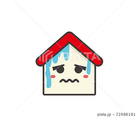 住宅キャラクターのベクターイラスト 家 住宅保険 住宅キャラクターのベクターイラスト 家 住宅保険 72096191