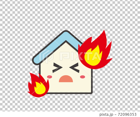 房屋字符房屋房屋保險火的矢量圖 72096353