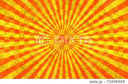 赤の放射線 金色の背景 太陽 古い紙の素材 赤の放射線 金色の背景 太陽 古い紙の素材 72096989