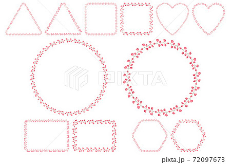 Pink sweet pea wreath, great design for wedding, birthday, anniversary greeting card. 72097673
