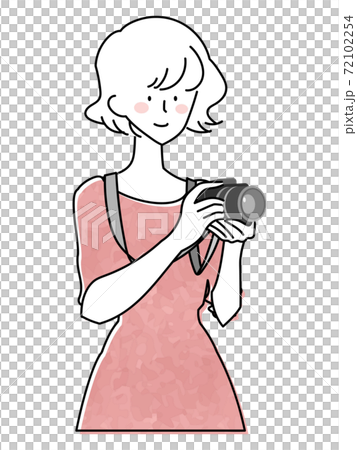 Woman's upper body to shoot 72102254