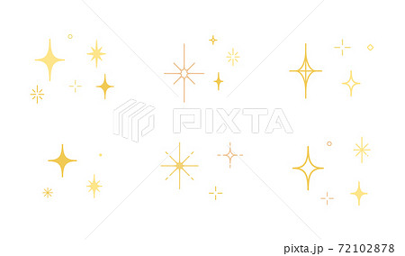 Star And Glitter Icon Set Illustration Stock Illustration