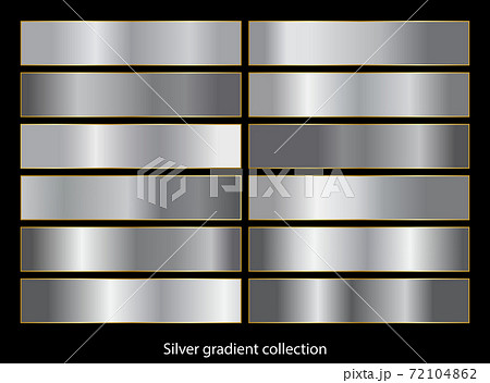 Metal silver gradient template set. 72104862