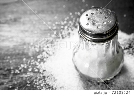 Salt in glass. Salt in glass. 72105524
