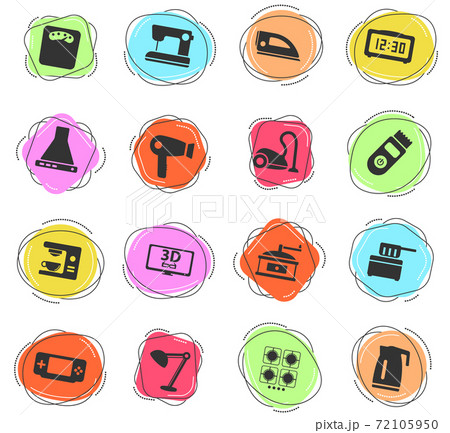 Home applicances simply icons Home applicances simply icons 72105950