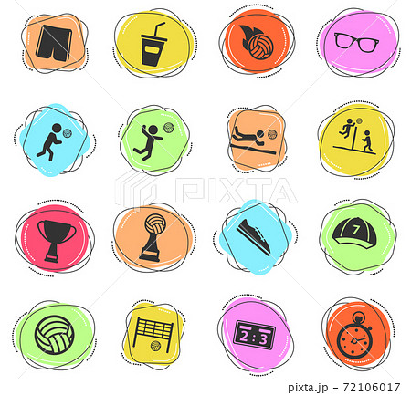 Volleyball simply icons 72106017