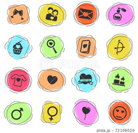 Valentines day simply icons Valentines day simply icons 72106020
