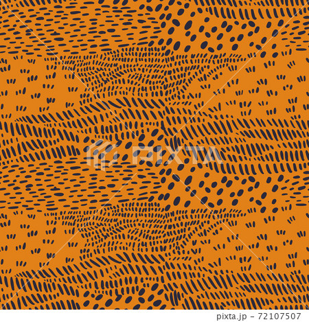 Simple geometric modern ornament. Stylish dash lines seamless pattern. Hand drawn dashed doodle elements texture Simple geometric modern ornament. Stylish dash lines seamless pattern. Hand drawn dashed doodle elements texture 72107507