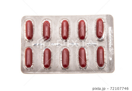 packing of pills isolated 72107746
