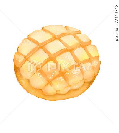 メロンパンのイラスト 72113318