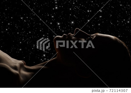 female profile silhouette female profile silhouette 72114307