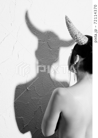 woman with horns woman with horns 72114370