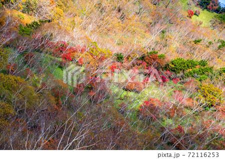 日光 半月峠第2駐車場からの眺望  紅葉景色 秋景色   日光 半月峠第2駐車場からの眺望  紅葉景色 秋景色   72116253