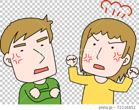 Quarreling couples couples domestic violence mobbing 72116852