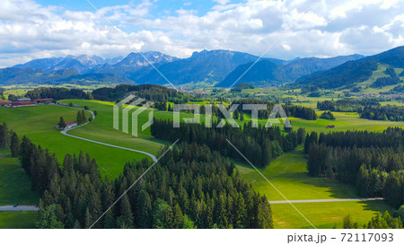 Wonderful Bavarian landscape in the German Alps - Allgau district 72117093