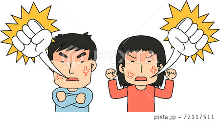 クレーマー モンスターカスタマー 消費者 訴える 怒りのイラスト素材