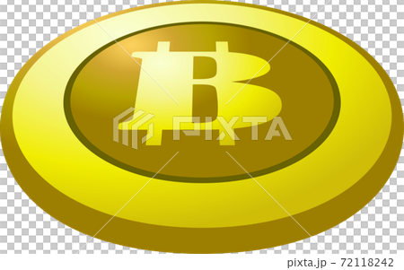 ビットコイン 仮想通貨 一枚 平面に置かれた 通貨 ビットコイン 仮想通貨 一枚 平面に置かれた 通貨 72118242