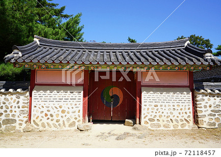 古建築 タイル 韓国 72118457