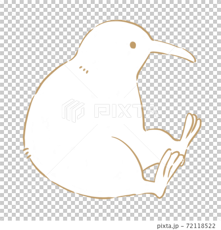 Kiwi * White paint in line art Kiwi * White paint in line art 72118522