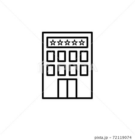 Hotel icon flat vector illustration Hotel icon flat vector illustration 72119074