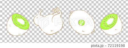 奇異果和奇異果*畫線圖中粉刷 奇異果和奇異果*畫線圖中粉刷 72119198