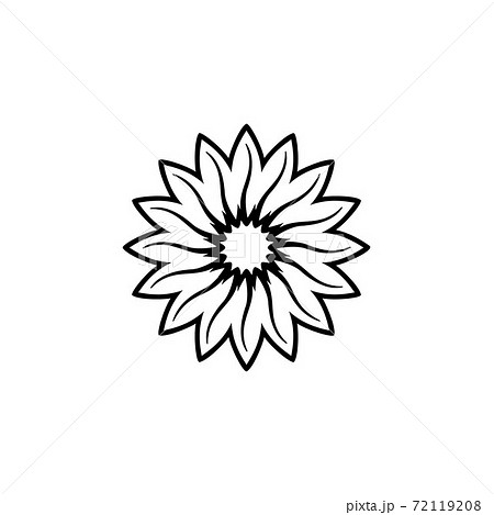 Abstract flower icon vector illustration 72119208