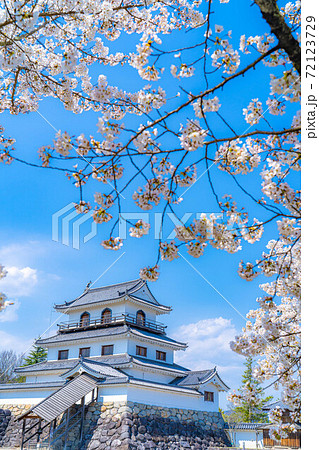 春の白石城と桜 【宮城県】 春の白石城と桜 【宮城県】 72123729