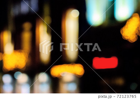 blurred street lights background. christmas holidays shopping concept 72123765