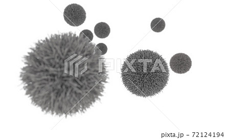 ホコリ ウィルス 花粉 イメージcgのイラスト素材