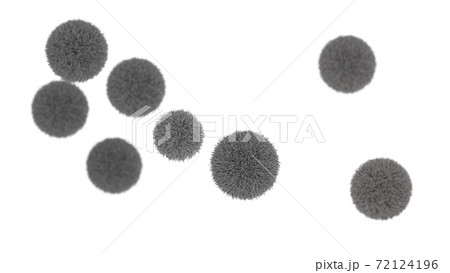 ホコリ ウィルス 花粉 イメージcgのイラスト素材