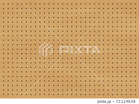 茶色の有孔ボードの背景イラスト 72124638