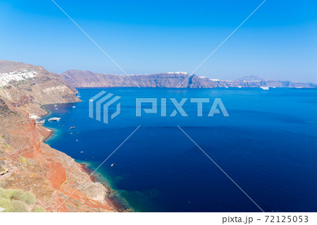 【ギリシャ】サントリーニ島の絶景（8月） 72125053