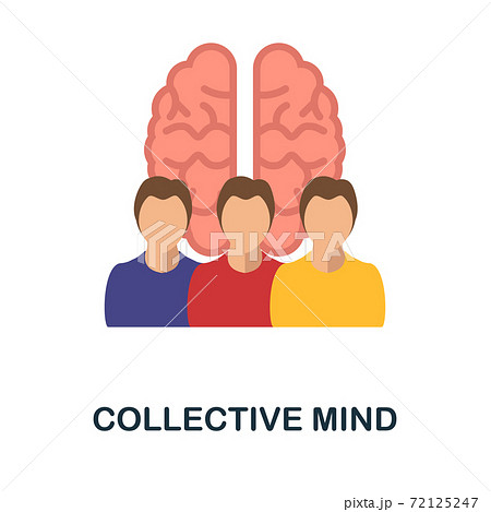 Collective Mind icon. Simple element from personality collection. Creative Collective Mind icon for web design, templates, infographics and more 72125247